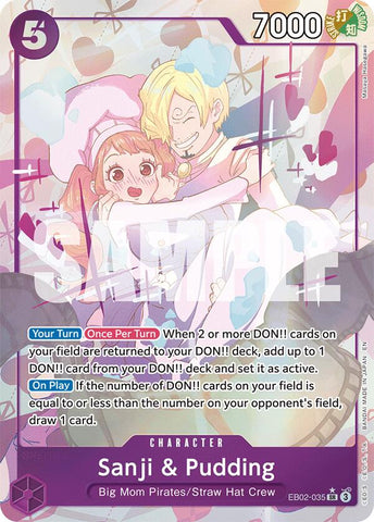 Sanji & Pudding (Alternate Art)