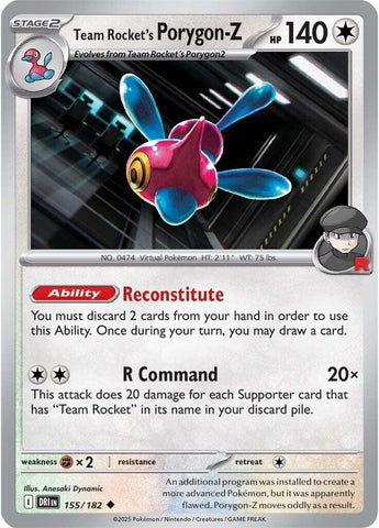 Team Rocket's Porygon-Z [DRI - 155/182]