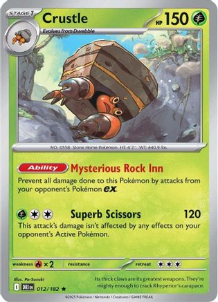 Crustle (012/182) [SV10 Destined Rivals] Reverse Holofoil - Rare