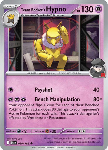 Team Rocket's Hypno [DRI - 080/182]