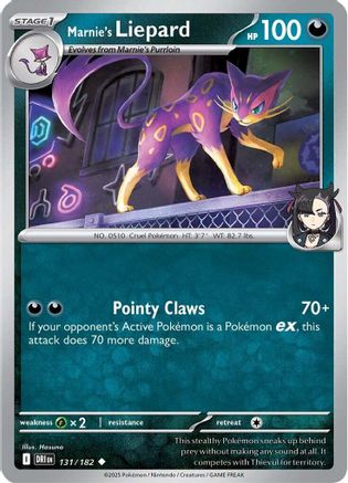 Marnie's Liepard (131) [SV10 Destined Rivals] Reverse Holofoil - Uncommon
