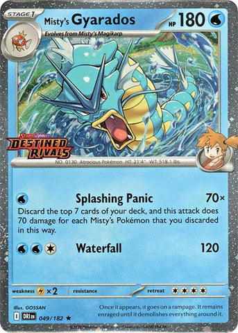 Misty's Gyarados (Prerelease) [MCAP - 049/182]