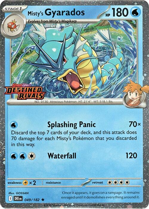Misty's Gyarados (Prerelease) [DRI - 049/182]
