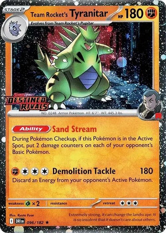 Team Rocket's Tyranitar (Prerelease) [MCAP - 096/182]