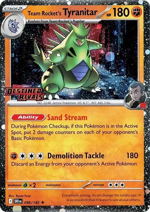 Team Rocket's Tyranitar (Prerelease) [DRI - 096/182]