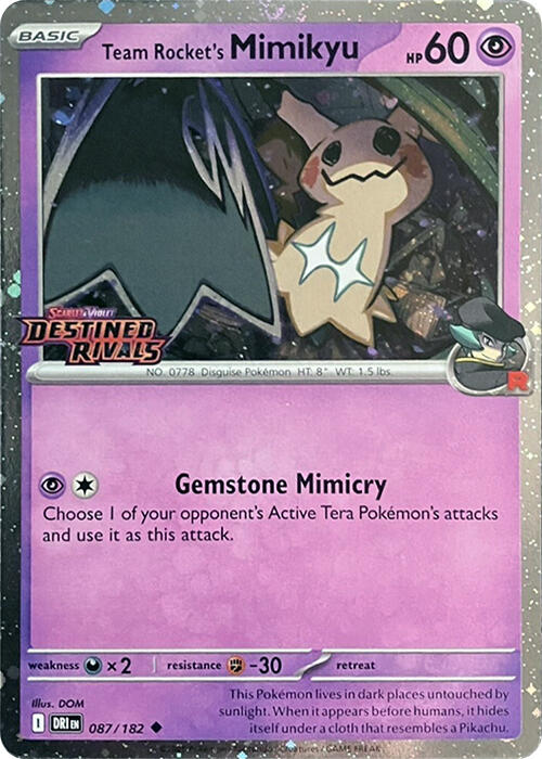 Team Rocket's Mimikyu (Prerelease) [DRI - 087/182]