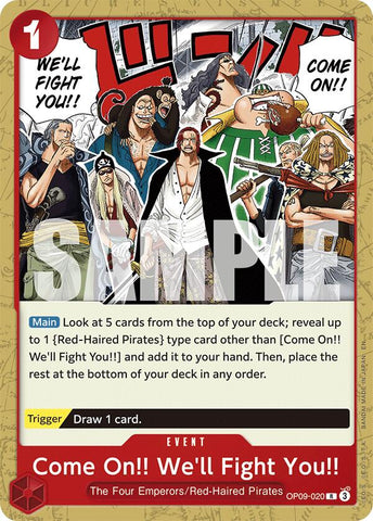 Come On!! We'll Fight You!! (Reprint) [ST-23 - OP09-020]