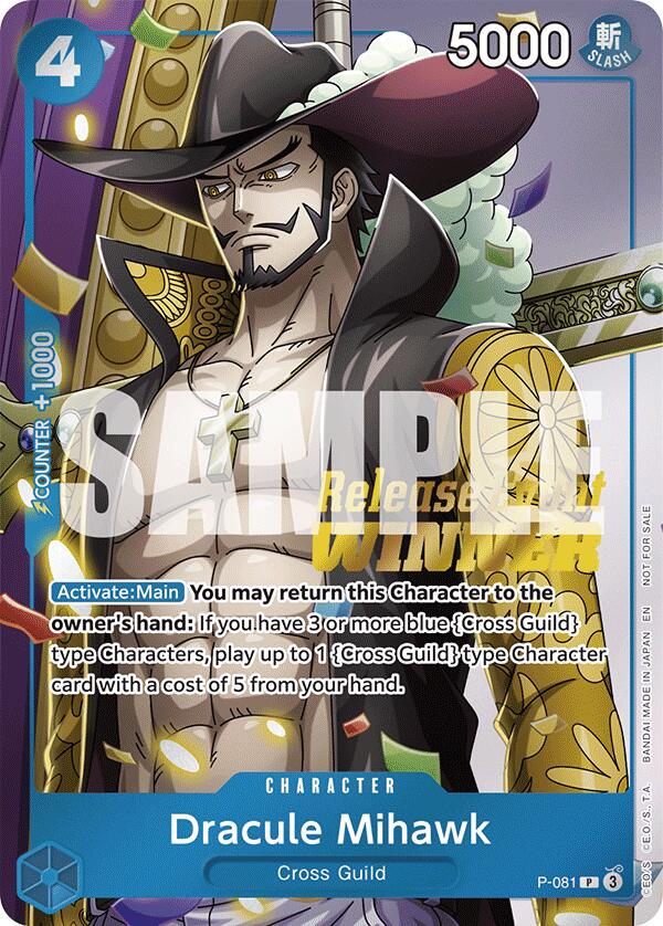 Dracule Mihawk (OP11 Release Event Winner) [OP-PR - P-081]