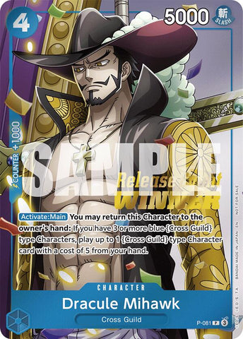 Dracule Mihawk (OP11 Release Event Winner) [OP-PR - P-081]