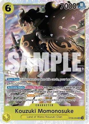 Kouzuki Momonosuke (ST28-004) - Starter Deck 28: GREEN/YELLOW Yamato Foil