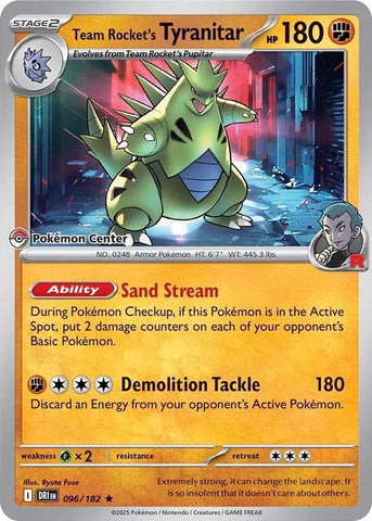 Team Rocket's Tyranitar (Pokemon Center Exclusive) [MCAP - 096/182]