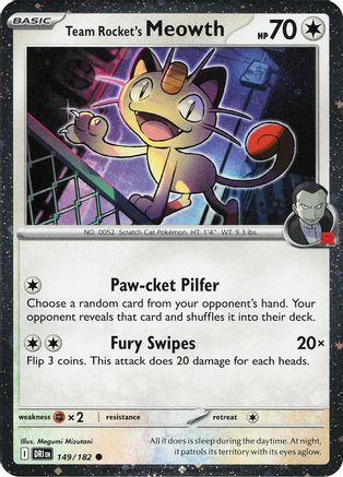 Team Rocket's Meowth (Cosmos Holo) (149) [Miscellaneous Cards & Products] Holofoil - Common