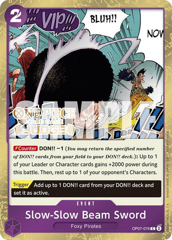 Slow-Slow Beam Sword (Judge Pack Vol. 6)