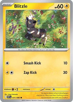 Blitzle (031) [SV White Flare] Reverse Holofoil - Common