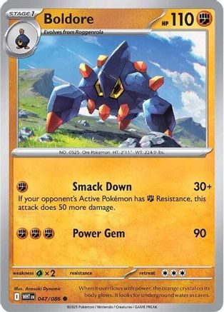 Boldore (047) [SV White Flare] Reverse Holofoil - Common