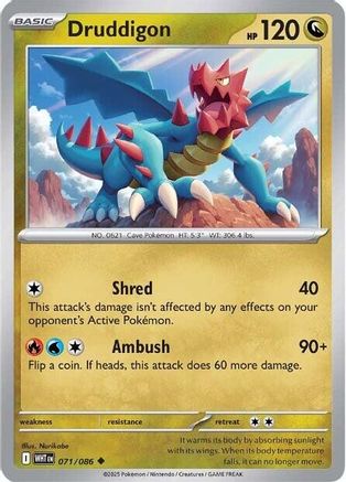 Druddigon (071) [SV White Flare] Reverse Holofoil - Uncommon