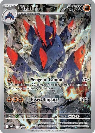 Gigalith (129/086) [SV White Flare] Holofoil - Illustration Rare
