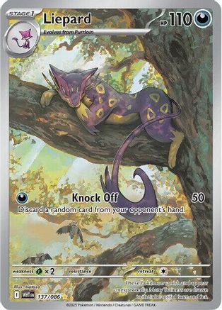 Liepard (137/086) [SV White Flare] Holofoil - Illustration Rare