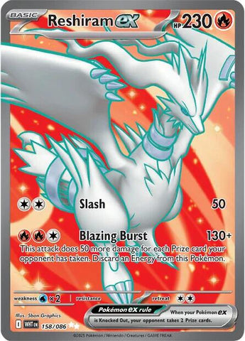 Reshiram ex - 158/086 [WHT - 158/086]