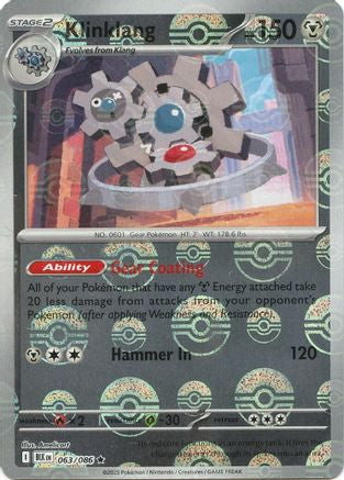 Klinklang (Poke Ball Pattern) (063) [SV Black Bolt] Holofoil - Rare