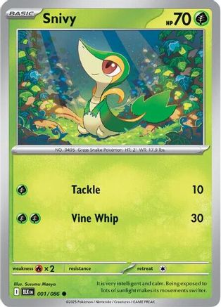Snivy (001) [SV Black Bolt] Holofoil - Common