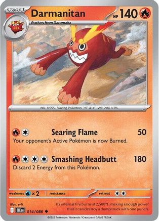Darmanitan (014) [SV Black Bolt] Reverse Holofoil - Uncommon