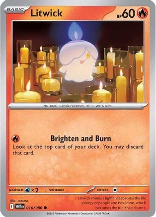 Litwick (016) [SV White Flare] Reverse Holofoil - Common
