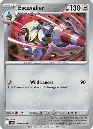 Escavalier (060) [SV Black Bolt] Reverse Holofoil - Uncommon