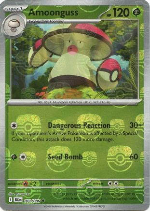 Amoonguss (Master Ball Pattern) (011) [SV Black Bolt] Holofoil - Uncommon