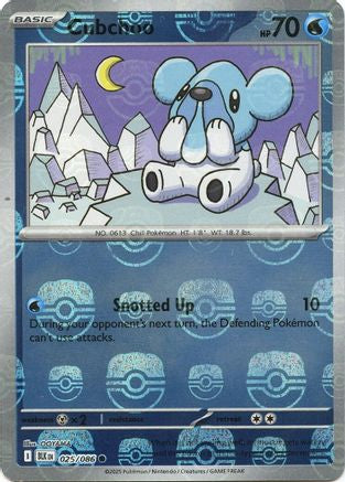Cubchoo (Master Ball Pattern) (025) [SV Black Bolt] Holofoil - Common