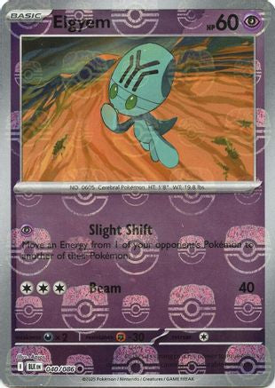 Elgyem (Master Ball Pattern) (040) [SV Black Bolt] Holofoil - Common