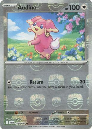 Audino (Master Ball Pattern) (074/086) [SV Black Bolt] Holofoil - Common
