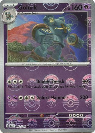 Golurk (Poke Ball Pattern) (043) [SV Black Bolt] Holofoil - Uncommon