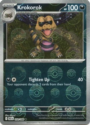 Krokorok (Poke Ball Pattern) (058) [SV Black Bolt] Holofoil - Common