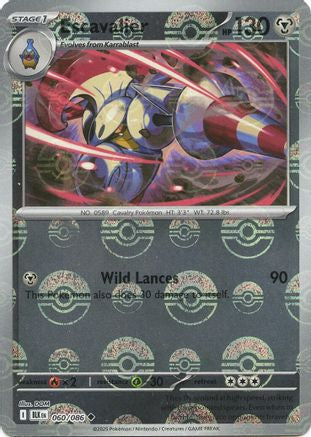 Escavalier (Poke Ball Pattern) (060) [SV Black Bolt] Holofoil - Common