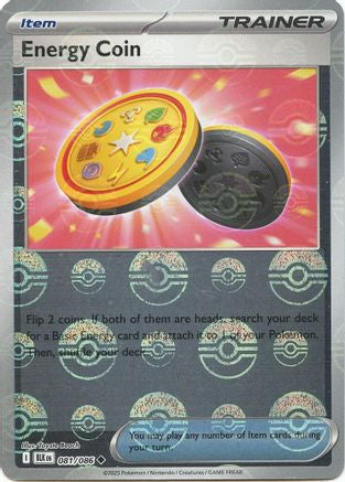 Energy Coin (Poke Ball Pattern) (081) [SV Black Bolt] Holofoil - Uncommon