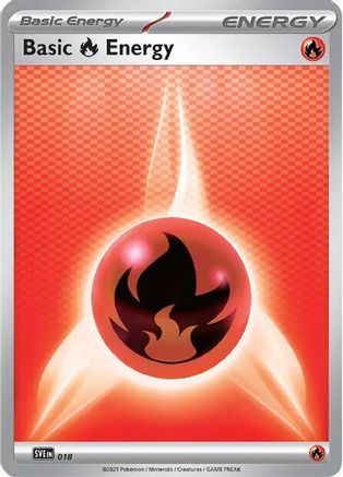 Basic Fire Energy (018) [SVE Scarlet & Violet Energies] Reverse Holofoil - Common