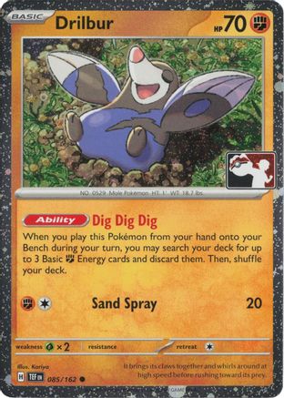 Drilbur (Cosmos Holo) (085/162) [Prize Pack Series Cards] Holofoil - Common