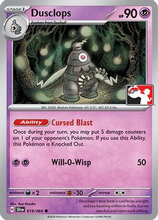 Dusclops (019/064) [Prize Pack Series Cards] - Common