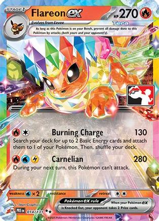 Flareon ex (014/131) [Prize Pack Series Cards] Holofoil - Double Rare