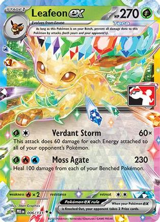 Leafeon ex (006/131) [Prize Pack Series Cards] Holofoil - Double Rare