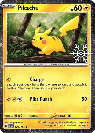 Pikachu (Holiday Calendar) (025/165) [Miscellaneous Cards & Products] - Common