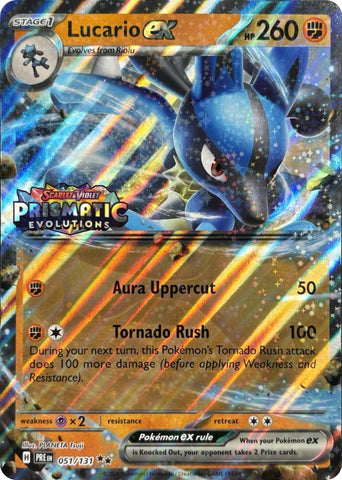 Lucario ex (Prismatic Evolutions Stamp)