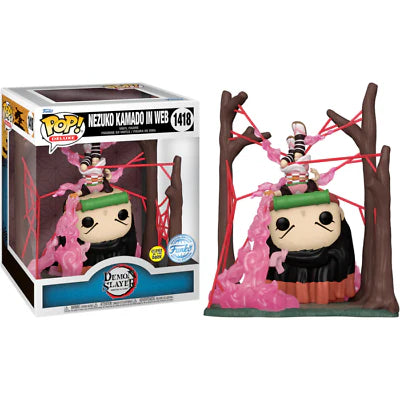 Nezuko Kamado In Web #1418 (Glows In The Dark) (Funko Special Edition) - Demon Slayer
