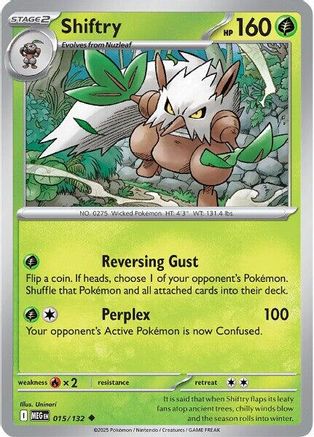Shiftry (015) [ME01 Mega Evolution] Reverse Holofoil - Uncommon