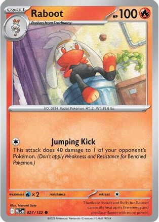 Raboot (027) [ME01 Mega Evolution] Reverse Holofoil - Common