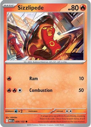 Sizzlipede (029) [ME01 Mega Evolution] Reverse Holofoil - Common