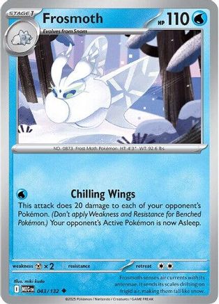 Frosmoth (043) [ME01 Mega Evolution] Reverse Holofoil - Uncommon