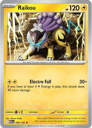 Raikou (048) [ME01 Mega Evolution] Reverse Holofoil - Rare