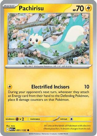 Pachirisu (051) [ME01 Mega Evolution] Reverse Holofoil - Common